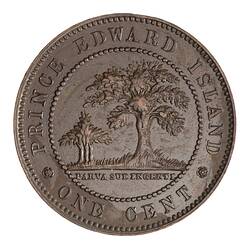 Coin - 1 Cent, Prince Edward Island, Canada, 1871