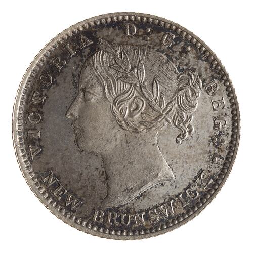 Proof Coin - 10 Cents, New Brunswick, Canada, 1870