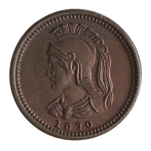 Coin - 1/8 Penny, Anticosti Islands, Canada, 1870