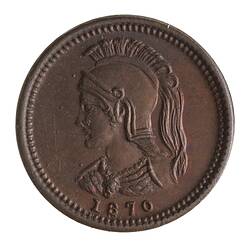 Coin - 1/8 Penny, Anticosti Islands, Canada, 1870