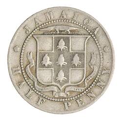 Coin - 1/2 Penny, Jamaica, 1907