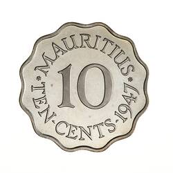 Proof Coin - 10 Cents, Mauritius, 1947