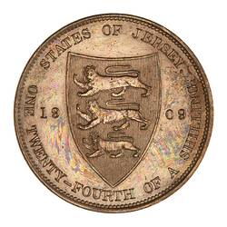 Coin - 1/24 Shilling, Jersey, Channel Islands, 1909