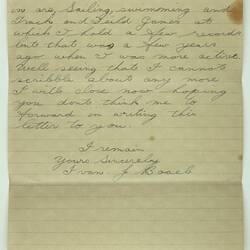 Letter - Ivan Bosel, to Margaret Malval, Thank You for the Magazines, 4 May 1944