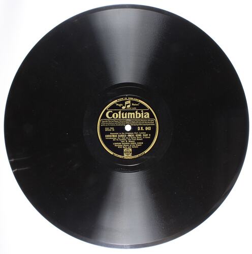 Disc Recording - Columbia, "Christmas Carols - Vocal Gems, parts 1 and 2", London Church Carol Choir, 1934