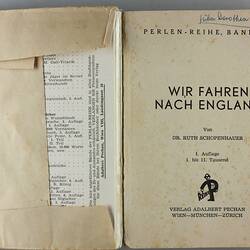 Book - 'Wir Fahren Nach England', Austria, 1955