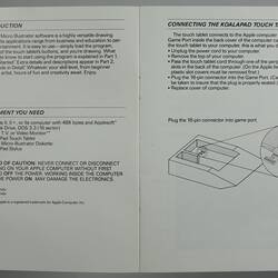 Owner's Manual - KoalaWare, Micro Illustrator, Androbot, Robot, Topo, circa 1984