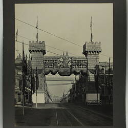 Photograph - Federation Celebrations, 'The Butter Arch, Collins Street', Melbourne, May1901