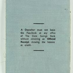 Savings Passbook - State Savings Bank of Victoria, Mr Harold K Morter & Mrs Wilma J Morter, 1959-1960