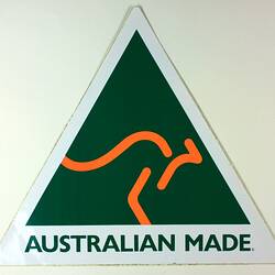 Sticker - Australian Made Logo, Green & Gold, circa 1986-1998