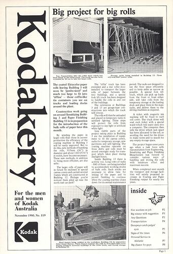 Newsletter - 'Australian Kodakery', No 119, Nov 1980