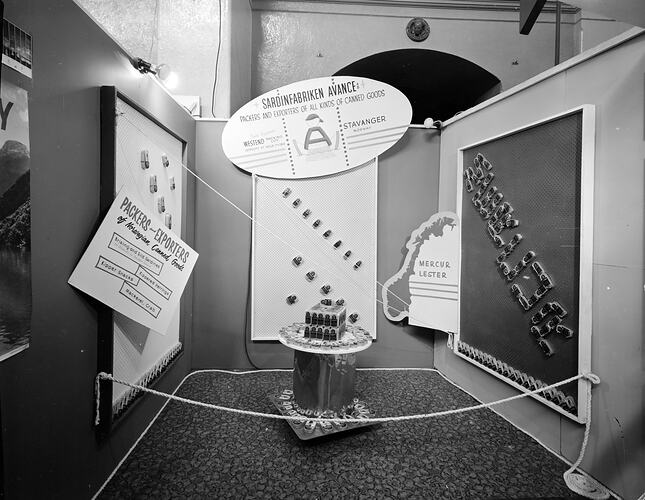 Sardinfabriken Avance A.S., Exhibition Stand, Victoria, 05 Mar 1959