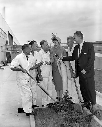 W.D. & H.O. Wills, Group in a Garden, Chadstone, Victoria, 10 Mar 1959