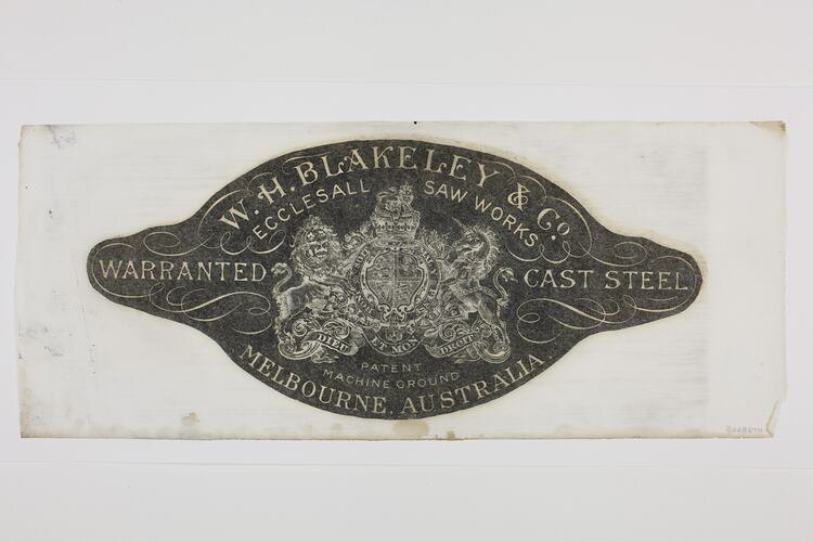 Transfer Print - WH Blakeley & Co Ecclesall Saw Works