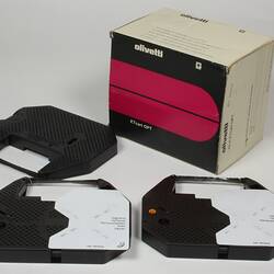 Box Of Ribbons: Olivetti typewriter. Circa 1980