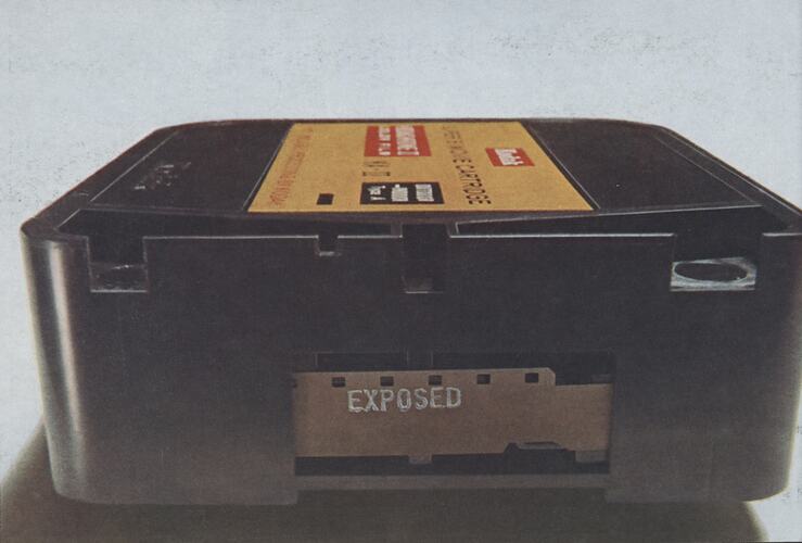Magazine Clipping - Super 8 Movie Cartridge, 'Exposed', circa 1974
