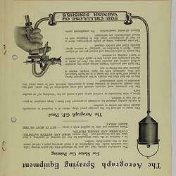 Publicity Brochure - The Aerograph Co. Ltd, Spray Painting Equipment, circa 1925