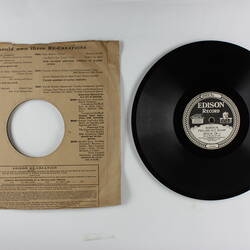Disc Recording - Edison, Double-Sided, 'Liebestraum (Dream of Love)' and 'Prelude in C Sharp Minor Op. 3', 1924-1929