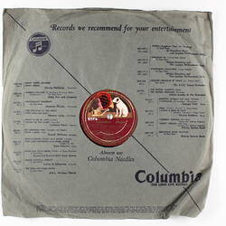 Disc Recording - The Gramophone Co. Ltd., Double-Side, '"Turandot" Selection', 1926- 1936