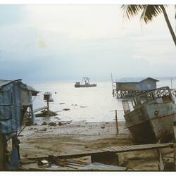 Digital Photograph - Radio Station, Refugee Camp, Pulau Bidong, Malaysia, Apr 1981