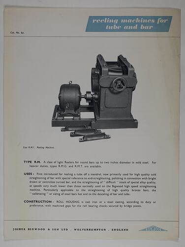 Front cover with photo image and descriptive text.