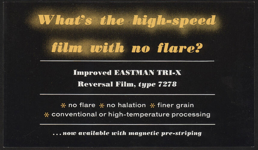 Small flyer with printed text.