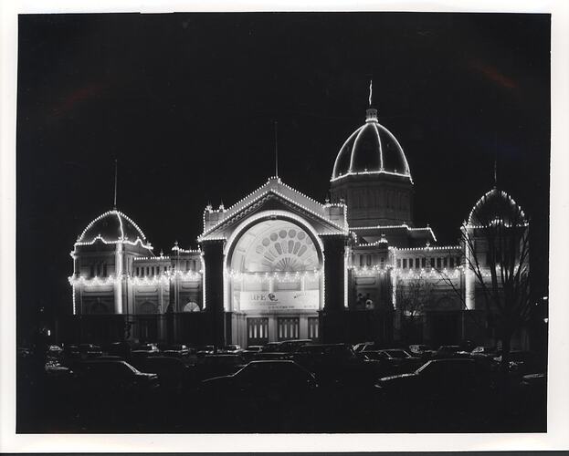 Photograph - Royal Exhibition Building at Night, 1988