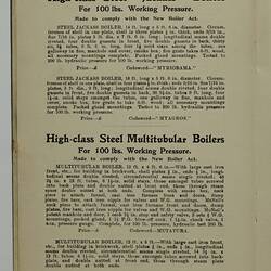 Trade Literature - Bevan & Edwards Pty Ltd, Machine Tools, 1907