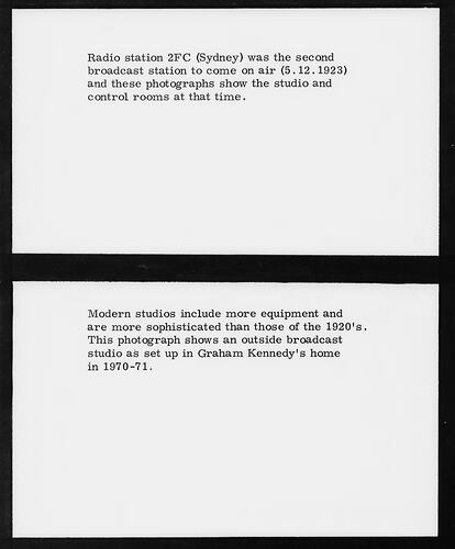 Exhibition Text, Science Museum, Melbourne, 1975