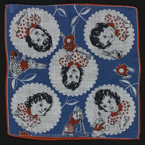Handkerchief - The Dionne Quintuplets, circa 1942