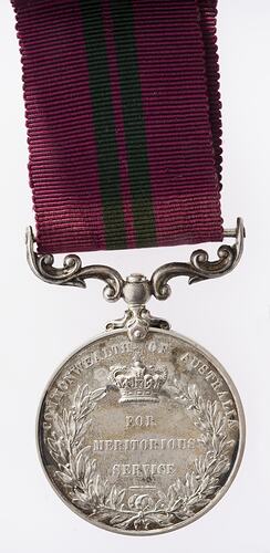 Medal - Commonwealth of Australia Meritorious Service Medal, King Edward VII, Specimen, Australia, 1903-1910 - Reverse