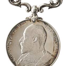 Medal - New South Wales Meritorious Service Medal, King Edward VII, Specimen, New South Wales, Australia, 1902 - Obverse