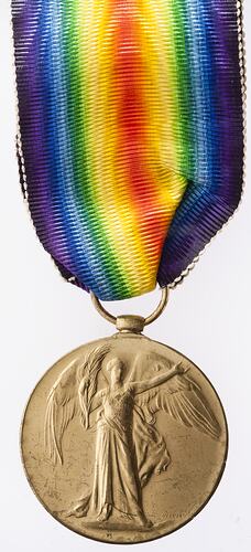 Medal - Victory Medal 1914-1919, Great Britain, Acting Senior Sergeant W.F. Doubleday, 1919 - Obverse