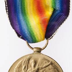 Medal - Victory Medal 1914-1919, Great Britain, Acting Senior Sergeant W.F. Doubleday, 1919 - Obverse