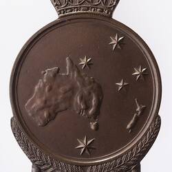 Medal - Anzac Commemorative Medallion, Australia, Private Victor Leslie Harrison, 1967 - Reverse