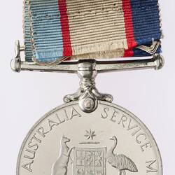 Medal - Australia Service Medal 1939-1945, 1945 - Reverse