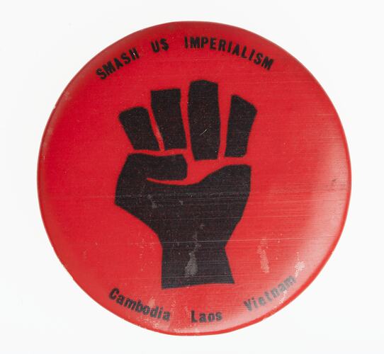 Badge - Smash US Imperialism, circa 1969-1970