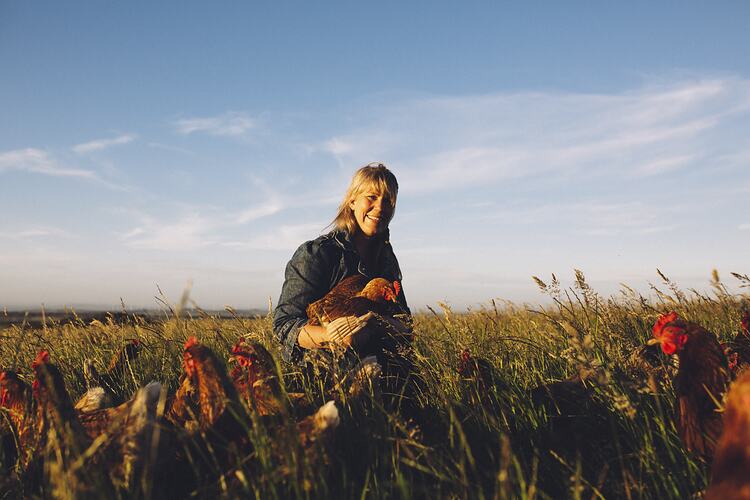 Amy Paul Sitting in Grass Field, Walkerville, Victoria, 20 Nov 2016