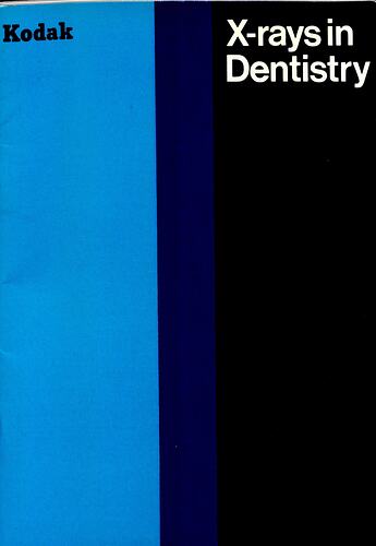Cover page with blue and black background and text.