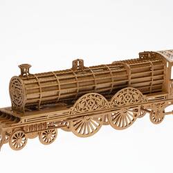 Engine - Steam Locomotive Model, 4-4-2 Type, Fretwork