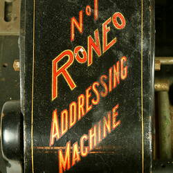 Addressing Machine - Roneo No 1, 1920s (part of)