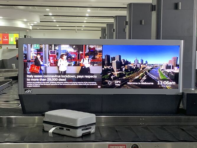 Luggage Carousel, Melbourne Airport, Tullamarine, 6 May 2020