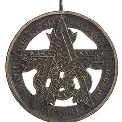 Medal - Sir William Clarke, DGM Masonic Medal, Victoria, Australia, 1884