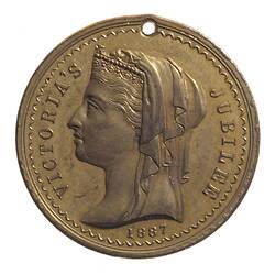 Medal - Jubilee of Queen Victoria, Sandhurst Town Council, Victoria, Australia, 1887