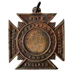 Medal - National Rose Society of Victoria Bronze Prize, c. 1900