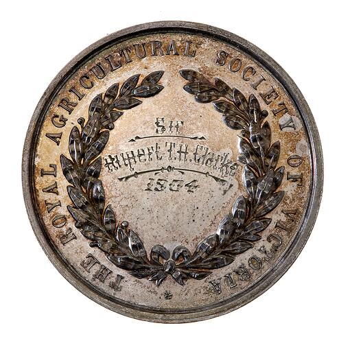 Medal - Royal Agricultural Society of Victoria Silver Prize, 1904