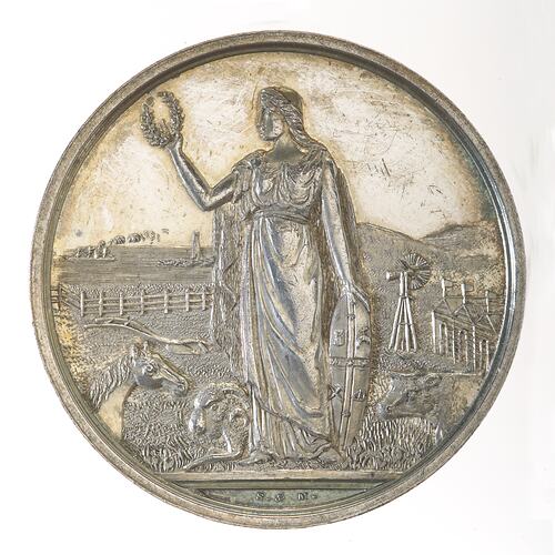 Medal Royal Agricultural Society of Victoria, Second Prize, Victoria, Australia, 1903 Medal Royal Agricultural Society of Victoria, Second Prize, Victoria, Australia, 1903