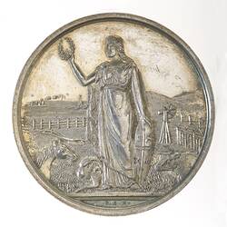 Medal - Royal Agricultural Society of Victoria Silver Prize, 1903 AD