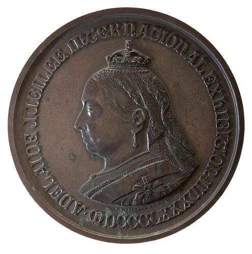 Medal - Adelaide Jubilee International Exhibition, Services, 1887 AD