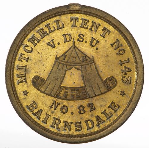 Medal - Independent Order of Rechabites, Mitchell Tent, Bairnsdale,pre 1903 AD